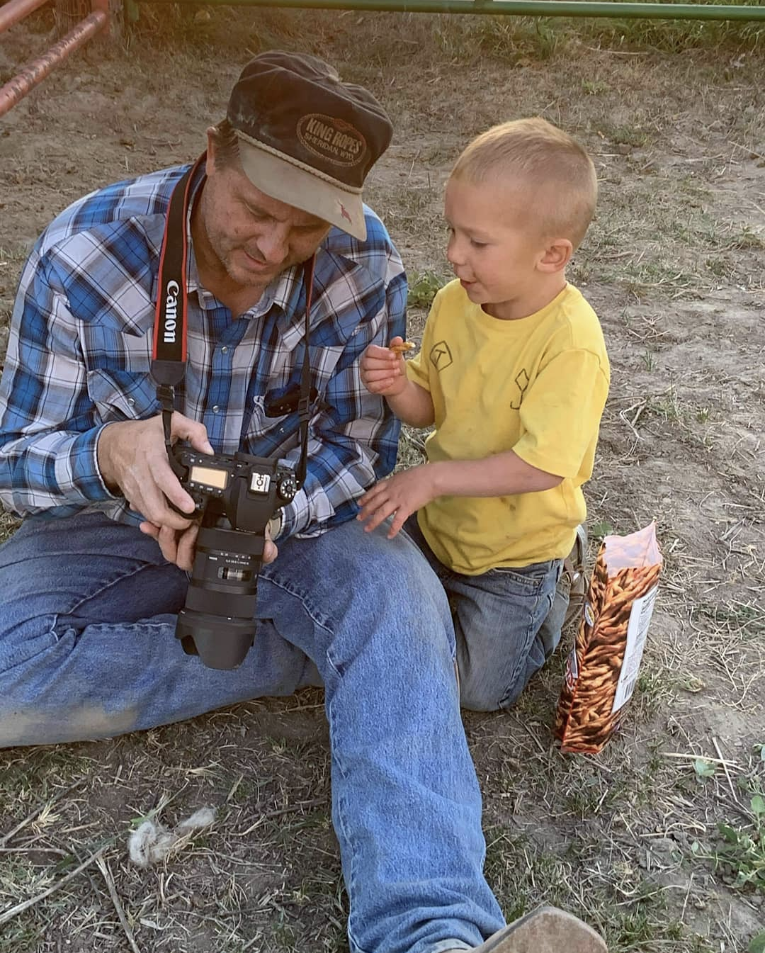 Male with child sitting