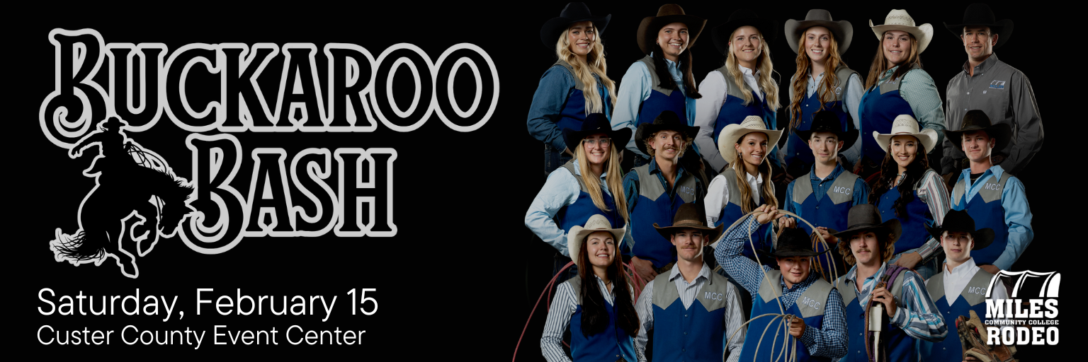 Graphic of Buckaroo Bash Save the Date Saturday February 15