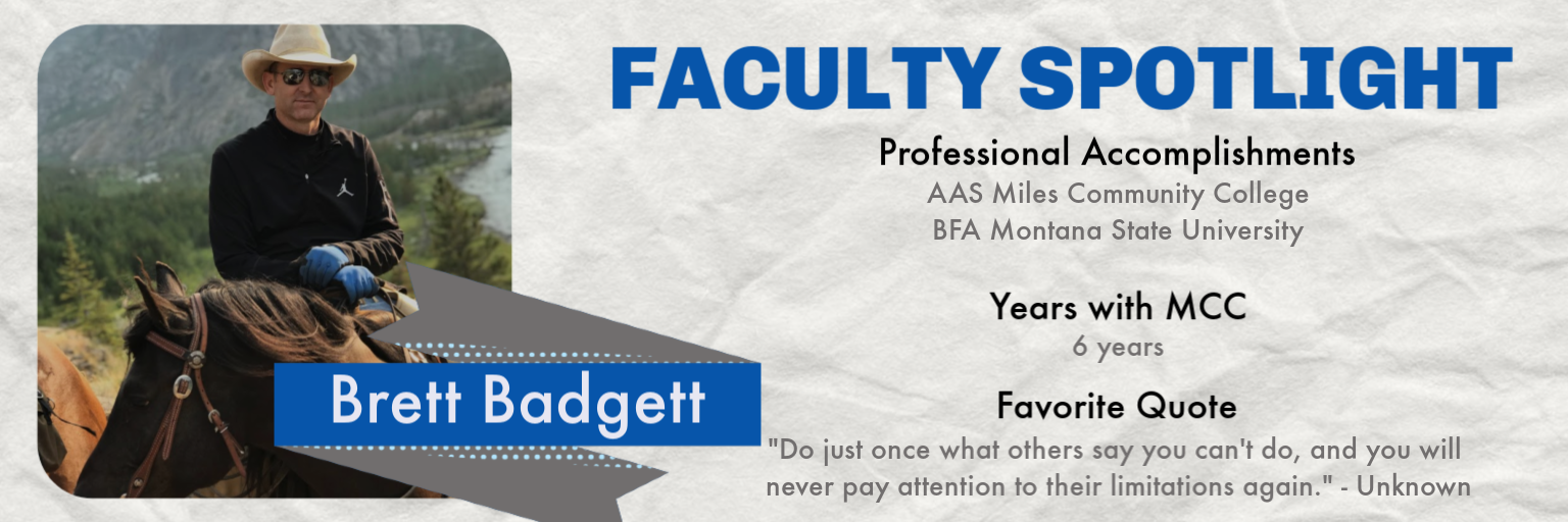 Brett Badgett Faculty Spotlight