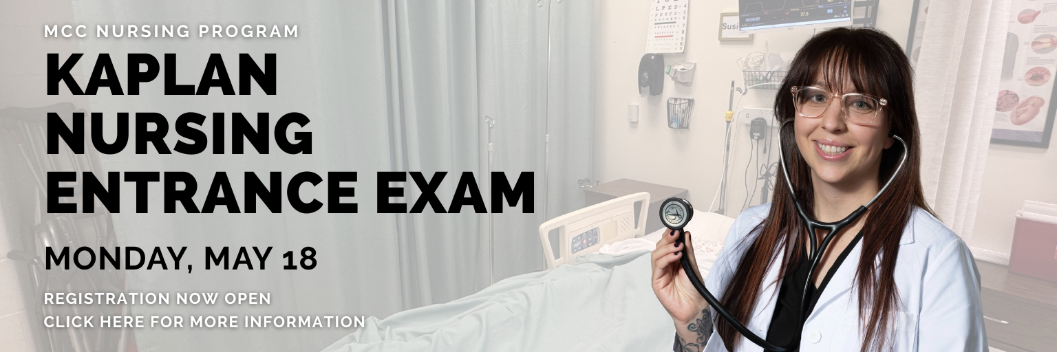Graphic of Kaplan Nursing Entrance Exam; click for more information