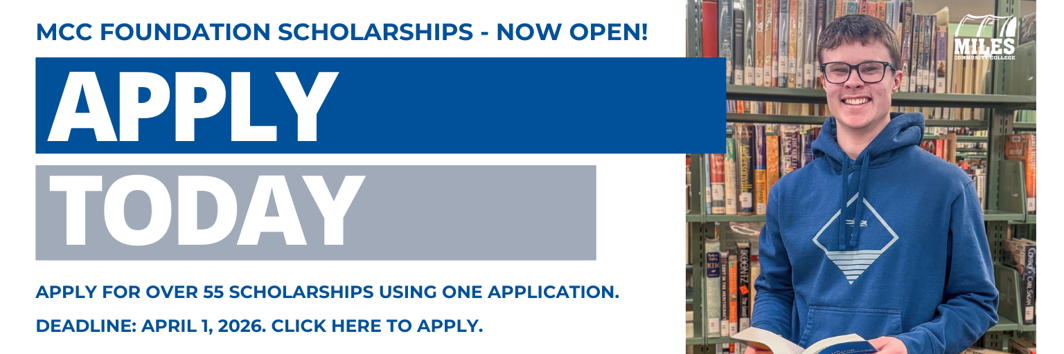 Graphic of student and scholarship application information